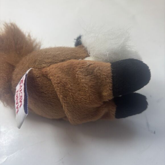 Vintage 1997 Mary Meyer Tippy Toes Plush Fox Finger Puppet 6”L Stuffed Rare Toy - Picture 9 of 10